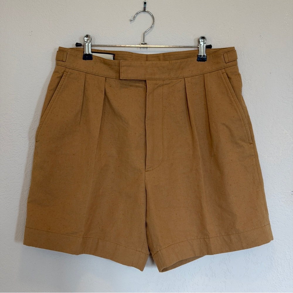 Gucci pleated cotton shorts